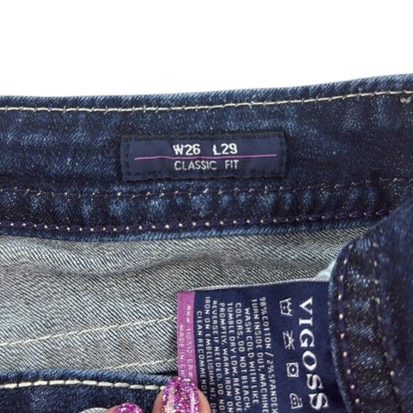 Vigoss Jeans New York Skinny Classic Fit Low Rise Women’s Size 26 - Picture 10 of 11